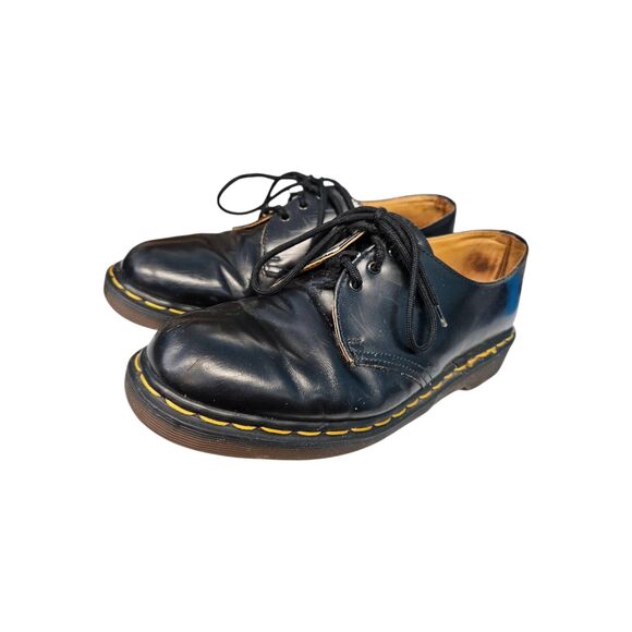 Doc Martens Black Leather Oxfords Womens size 10 Flats The Original Lace Up - Picture 7 of 11